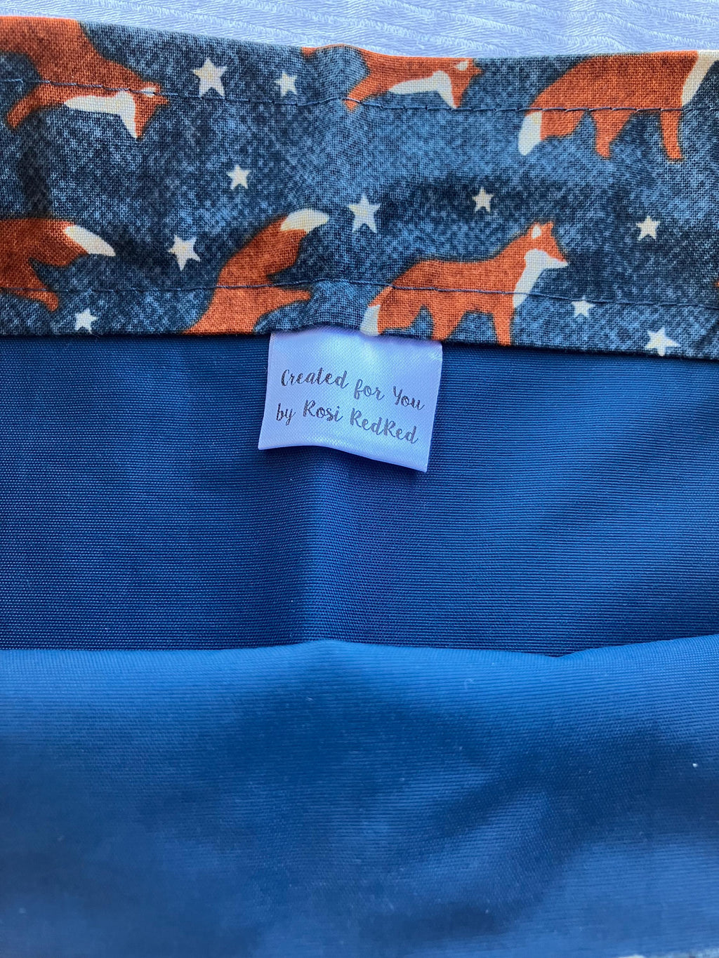 Equestrian Helmet Bags//Foxes!//Fox Hunting//Navy Rust Color//Horses//Drawstring Bag//waterproof lining