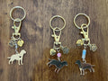 Golden Retriever Charm Keychain: Dog Lover Gift