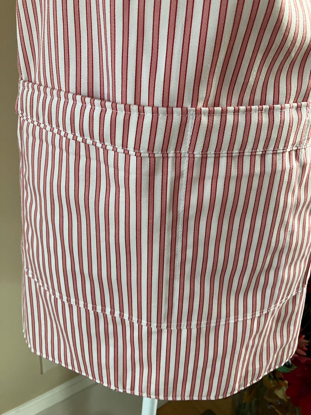 Railroad Stripe Ticking Apron + matching Hot Pads