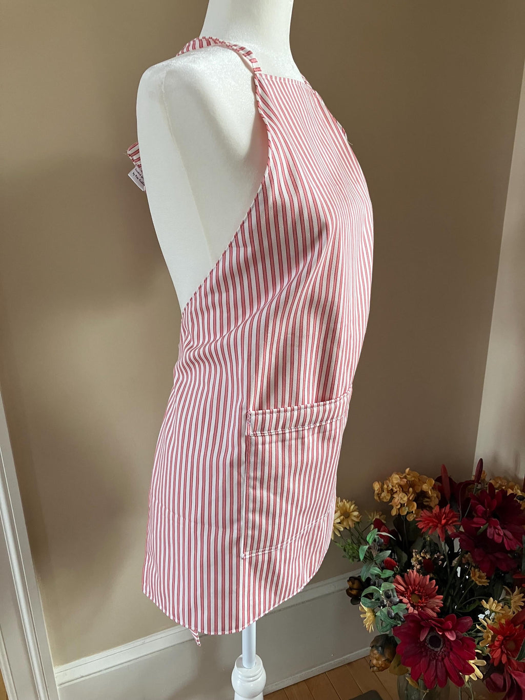 Railroad Stripe Ticking Apron + matching Hot Pads