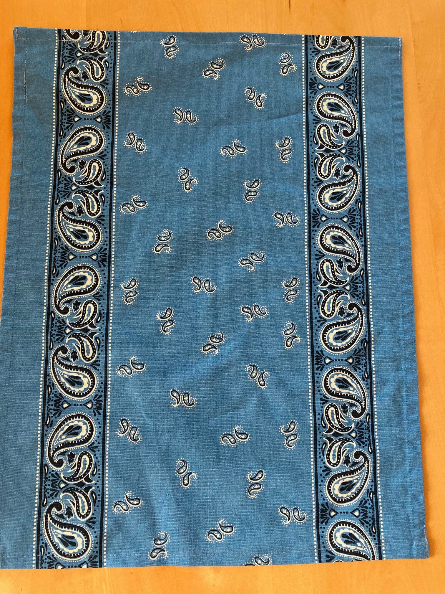 Blue Bandana Kitchen Towels//Western//Moda//100% Cotton Towels