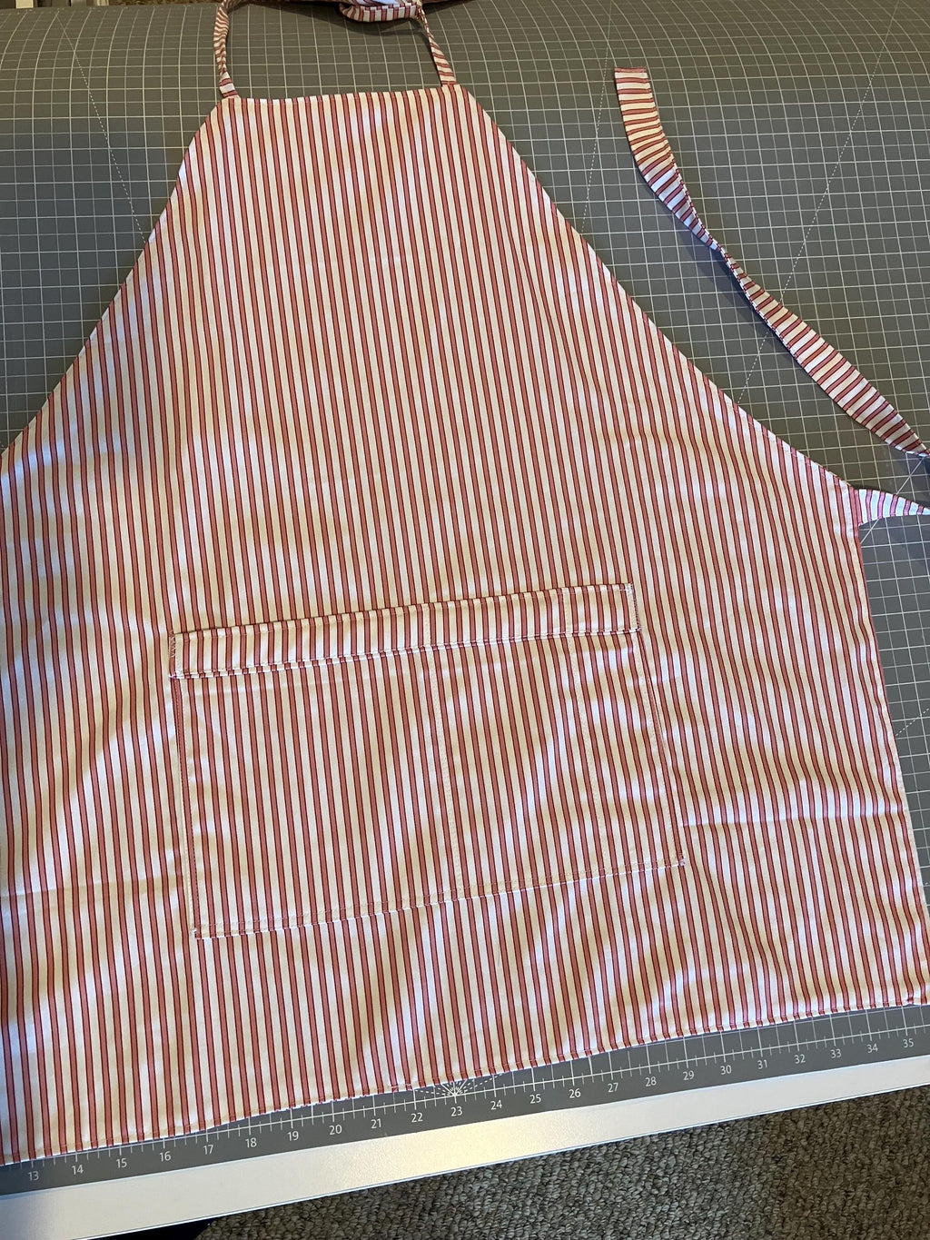 Railroad Stripe Ticking Apron + matching Hot Pads