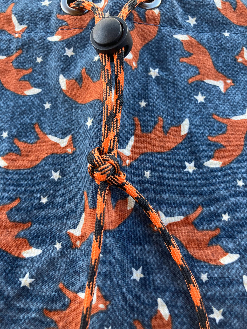 Equestrian Helmet Bags//Foxes!//Fox Hunting//Navy Rust Color//Horses//Drawstring Bag//waterproof lining