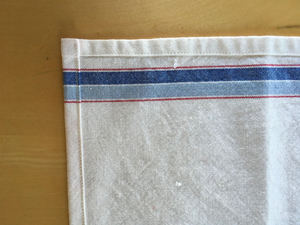 Blue Stripe Cotton Kitchen Towels - Danish Farmhouse Style