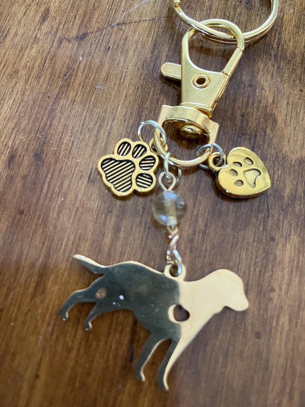 Golden Retriever Charm Keychain: Dog Lover Gift