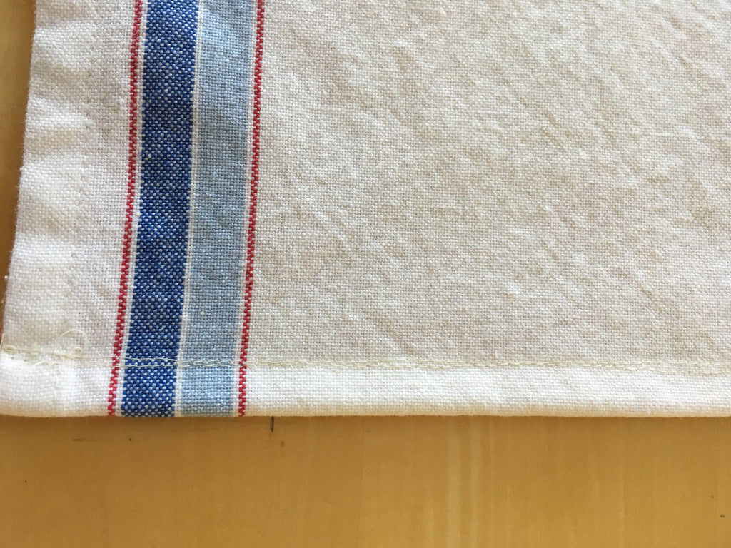 Blue Stripe Cotton Kitchen Towels - Danish Farmhouse Style
