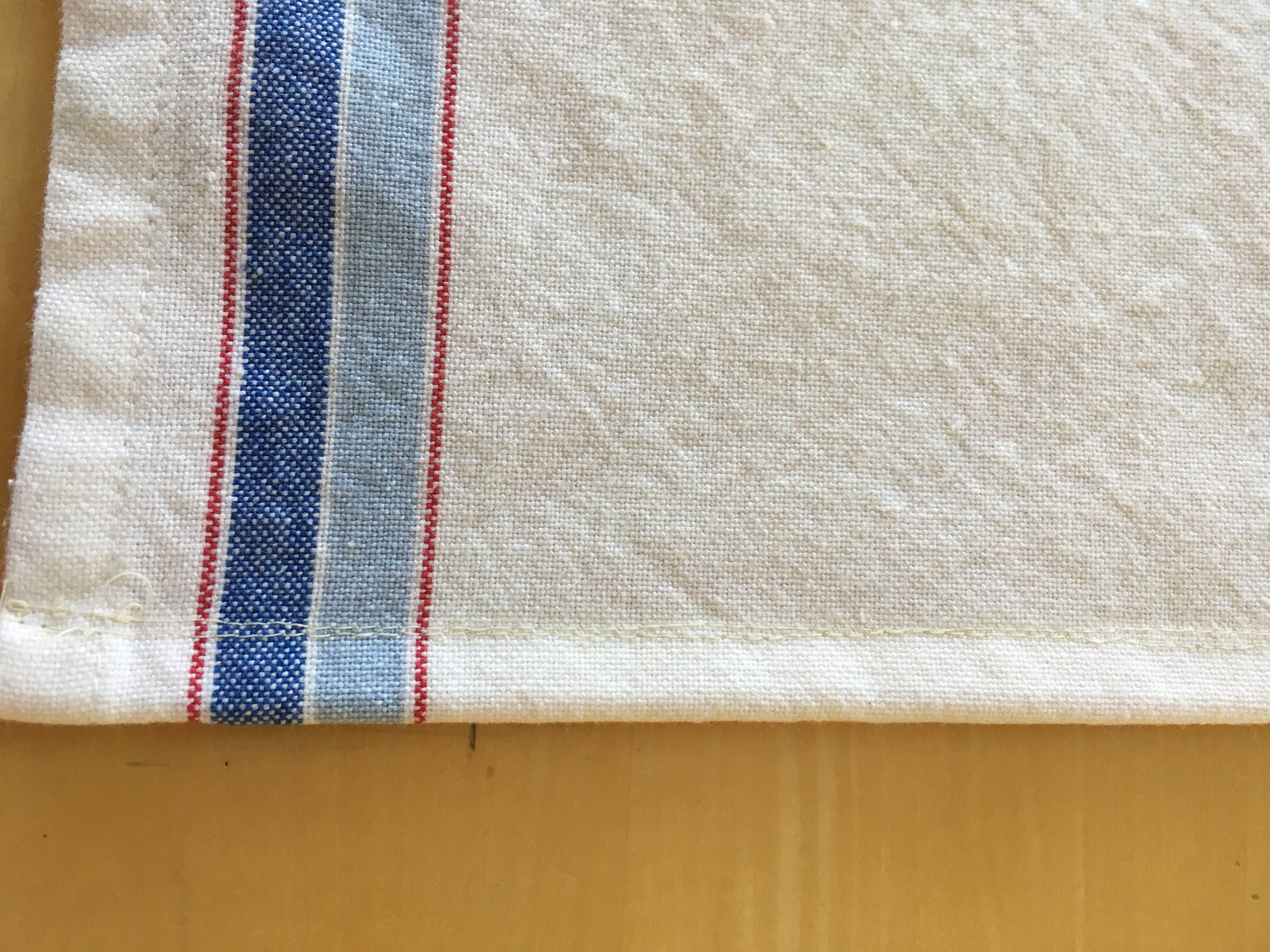 Blue Stripe Cotton Kitchen Towels - Danish Farmhouse Style