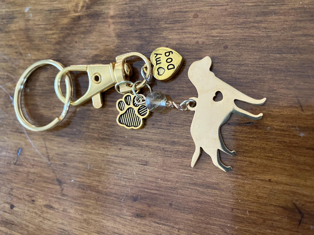 Golden Retriever Charm Keychain: Dog Lover Gift