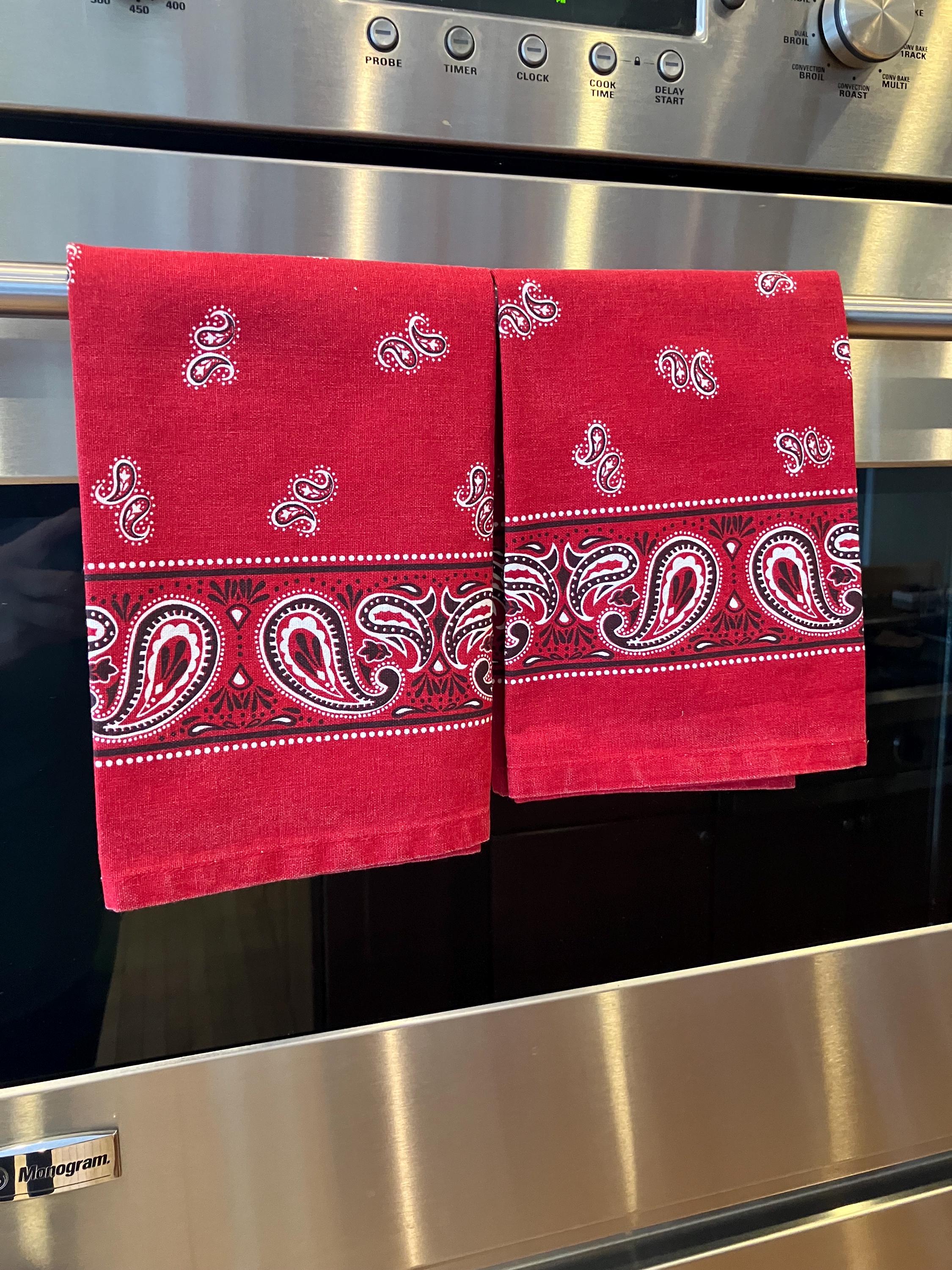 Cowboys & Broncos Kitchen Towels//Western theme//Horses//Moda 100% Cotton Towels