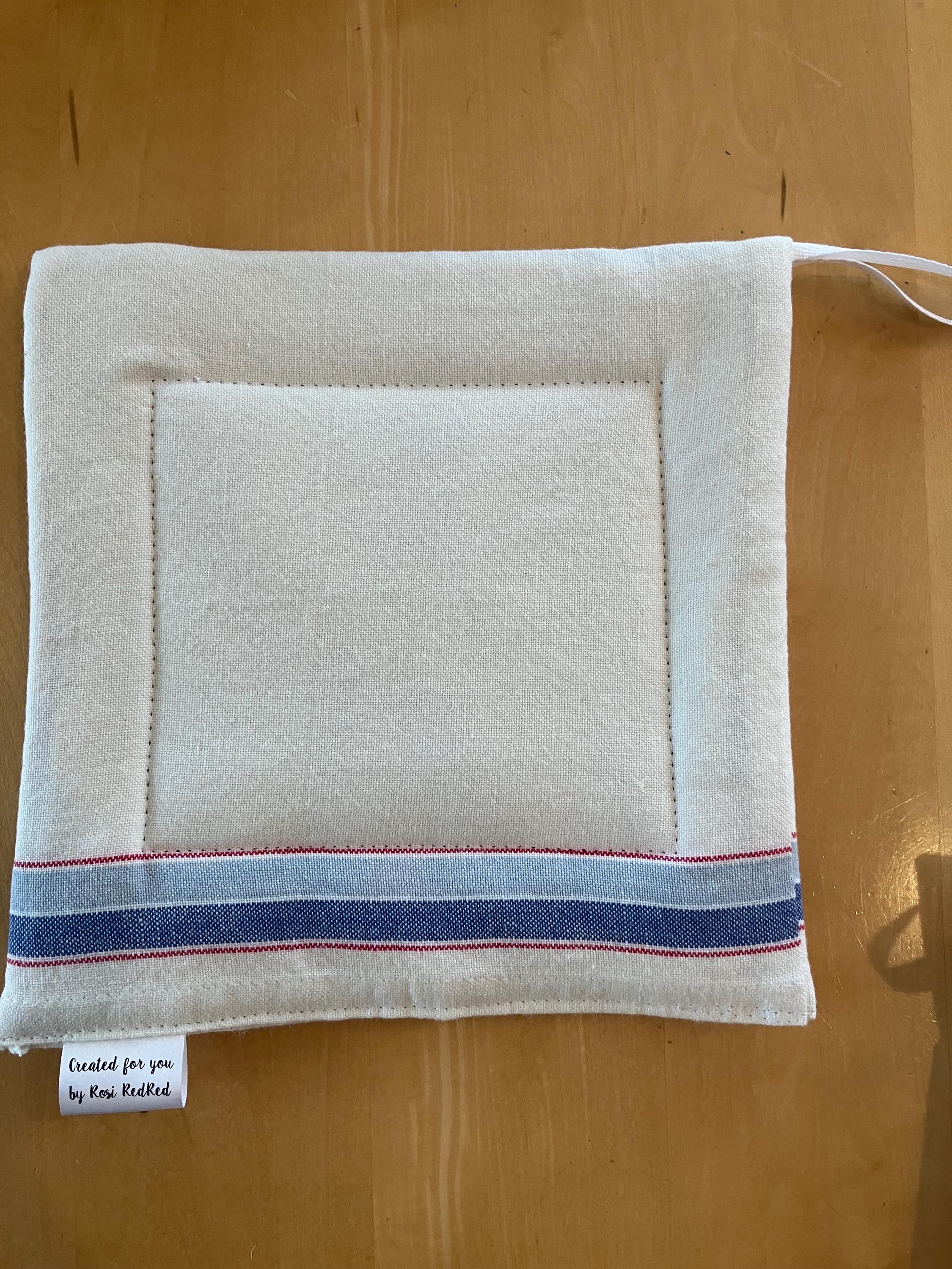 Blue Stripe Cotton Kitchen Towels - Danish Farmhouse Style