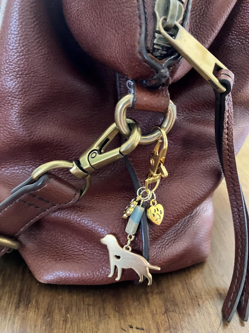 Golden Retriever Charm Keychain: Dog Lover Gift